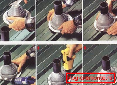 Schematy instalacji gumowej uszczelki