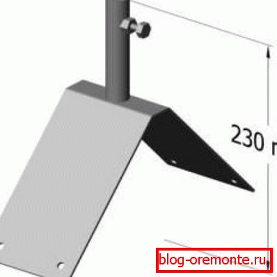 Standardowe mocowanie kalenicy do turbiny wiatrowej