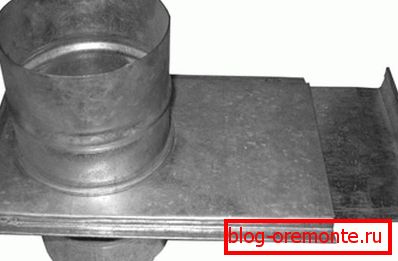 Brama metalowego komina do kąpieli