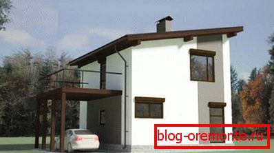 Projekt dachu z jednego stoku dla domu mieszkalnego