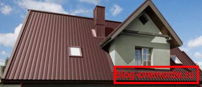 Dach profilowanego arkusza