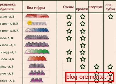 Rodzaje arkuszy