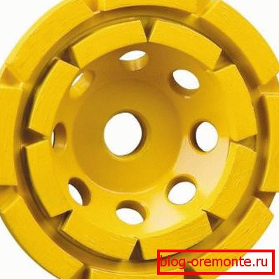 Dwurzędowa miseczka do szlifowania betonu Dwurzędowa miseczka do szlifowania betonu