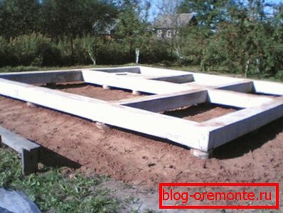 Zdjęcie - fundament kolumnowy z rusztem. Zdjęcie - fundament kolumnowy z rusztem.