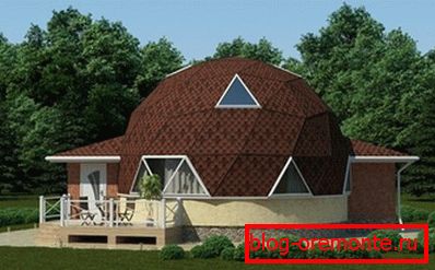 Zdjęcia domu z dachem kopułowym Zdjęcia domu z dachem kopułowym