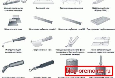 Narzędzia do układania linoleum