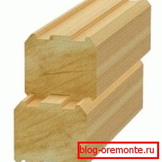 Mocowanie profilowanego drewna. Mocowanie profilowanego drewna.