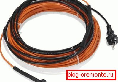 Na zdjęciu - kabel do podgrzewania betonu Na zdjęciu - kabel do podgrzewania betonu