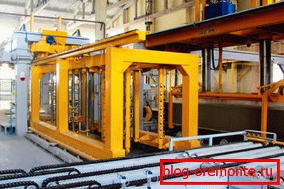 Na zdjęciu - linia produkcyjna autoklawizowanego betonu komórkowego Na zdjęciu - linia produkcyjna autoklawizowanego betonu komórkowego