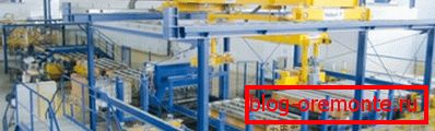 Zdjęcie przedstawia nowoczesną linię do produkcji zachodnioeuropejskich podkładów. Zdjęcie przedstawia nowoczesną linię do produkcji zachodnioeuropejskich podkładów.