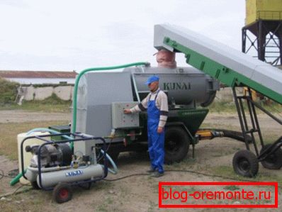Na zdjęciu - gotowa instalacja do produkcji pianobetonu Na zdjęciu - gotowa instalacja do produkcji pianobetonu