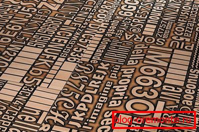 Niezwykły laminat z typografią