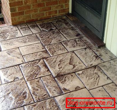 Malowany beton