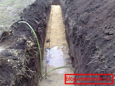 Poduszka z piaskiem pod fundamentem Poduszka z piaskiem pod fundamentem