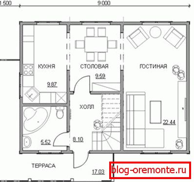 Projekt domu z tarasem Projekt domu z tarasem