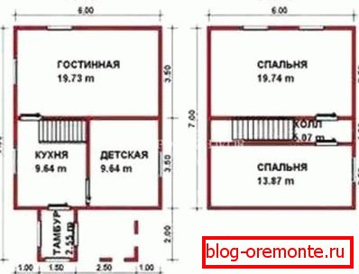 Plany pięter domu. Plany pięter domu.