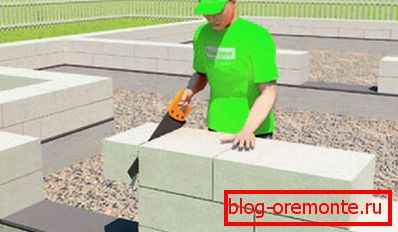 Montaż bloczków z betonu komórkowego Montaż bloczków z betonu komórkowego