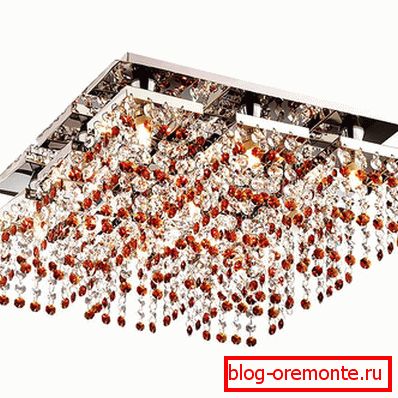 Sufitowy żyrandol do salonu Sufitowy żyrandol do salonu