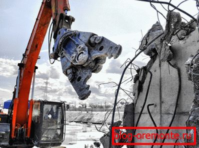 Zastosowanie hydraulicznego noża do wyburzania Zastosowanie hydraulicznego noża do wyburzania
