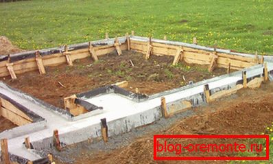 Przykład prostego fundamentu taśmy Przykład prostego fundamentu taśmy