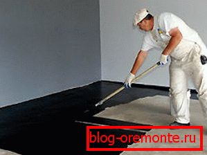 Samo malowana podłoga betonowa