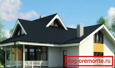 Symetryczny domek z tarasem Symetryczny domek z tarasem