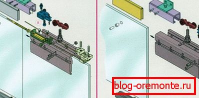 Schemat montażu drzwi szklanych Schemat montażu drzwi szklanych