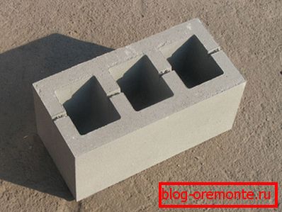 Ściana betonowa pusty blok 400х200х200 Ściana betonowa pusty blok 400х200х200