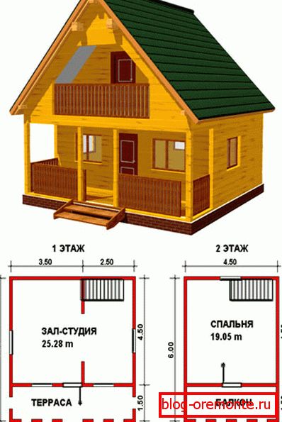Typowy projekt domów z bali Typowy projekt domów z bali