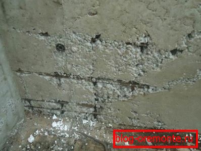 Górna warstwa nie jest utwardzona, beton może się zawalić.