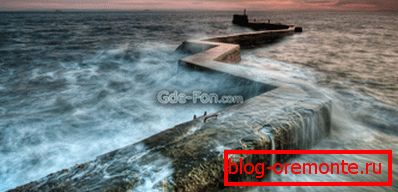 Falochron pobrany z najbardziej trwałych rodzajów betonu Falochron pobrany z najbardziej trwałych rodzajów betonu