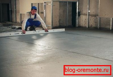 Wyrównanie dużych pomieszczeń. Wyrównanie dużych pomieszczeń.