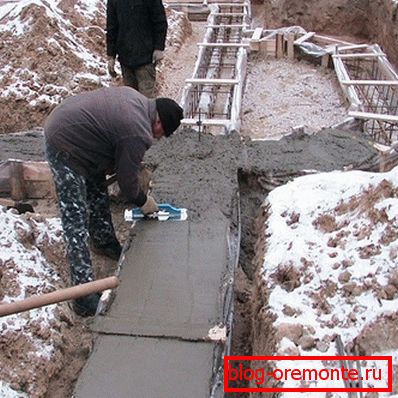 Fundament wypełnienie betonem W6 Fundament wypełnienie betonem W6