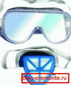 Okulary ochronne i respirator uratują twoje oczy i narządy oddechowe przed kurzem. Okulary ochronne i respirator uratują twoje oczy i narządy oddechowe przed kurzem.